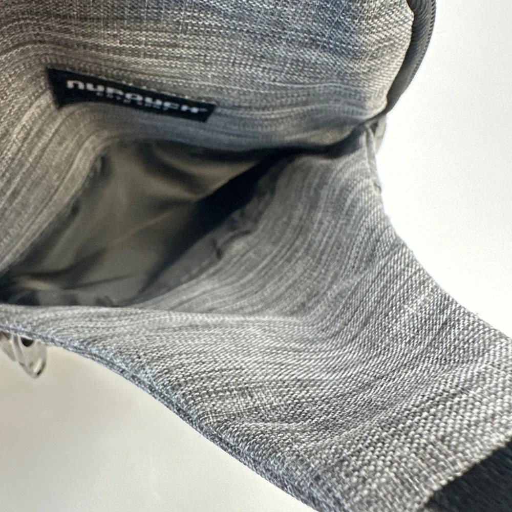 NuPouch Gray Crossbody Sling Bag with USB Charging Port Travel Tech Backpack